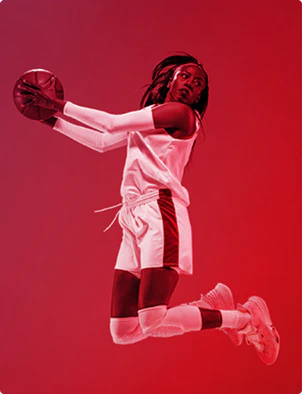 Basketball player in action